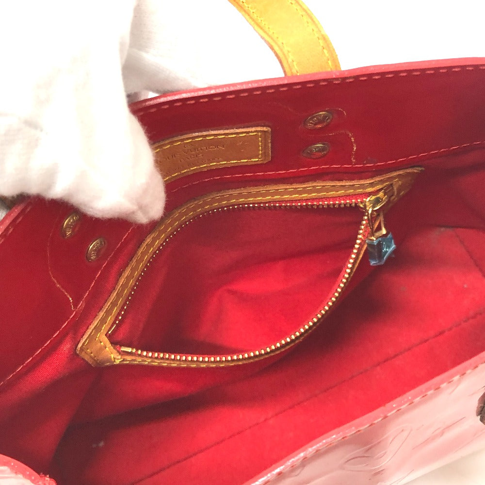 LOUIS VUITTON Ｍ91990 モノグラムヴェルニ リードPM リード PM カバン ミニバッグ ハンドバッグ モノグラムヴェルニ レディース ポムダムール レッド