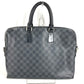 LOUIS VUITTON N48224 Damier Graphite Port Document Jour PDJ Bag Briefcase Handbag Document Bag Business Bag Damier Graphite Canvas Unisex Black