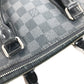 LOUIS VUITTON N48224 Damier Graphite Port Document Jour PDJ Bag Briefcase Handbag Document Bag Business Bag Damier Graphite Canvas Unisex Black