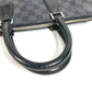 LOUIS VUITTON N48224 Damier Graphite Port Document Jour PDJ Bag Briefcase Handbag Document Bag Business Bag Damier Graphite Canvas Unisex Black