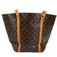 LOUIS VUITTON M51110 Monogram Sac Shopping Bag Shoulder Bag Tote Bag Monogram Canvas Unisex Brown