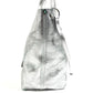 TIFFANY&Co. Pouch-Included Logo Reversible Bag Tote Bag Handbag Leather Unisex Silver