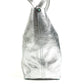 TIFFANY&Co. Pouch-Included Logo Reversible Bag Tote Bag Handbag Leather Unisex Silver