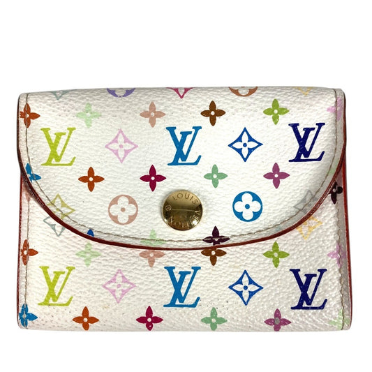LOUIS VUITTON M66560 モノグラムマルチカラー アンヴェロップカルトドゥヴィジット 名刺入れ パスケース カードケース モノグラムマルチカラーキャンバス レディース ブロン ホワイト