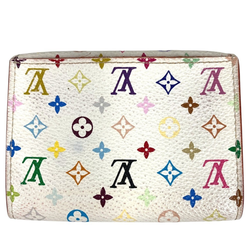 LOUIS VUITTON M66560 Monogram Multicolor Enveloppe Cartes de Visite Business Card Holder Pass Case Card Case Monogram Multicolor Canvas Women's Blanc White