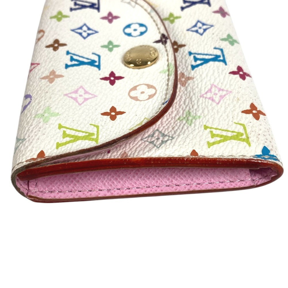 LOUIS VUITTON M66560 Monogram Multicolor Enveloppe Cartes de Visite Business Card Holder Pass Case Card Case Monogram Multicolor Canvas Women's Blanc White