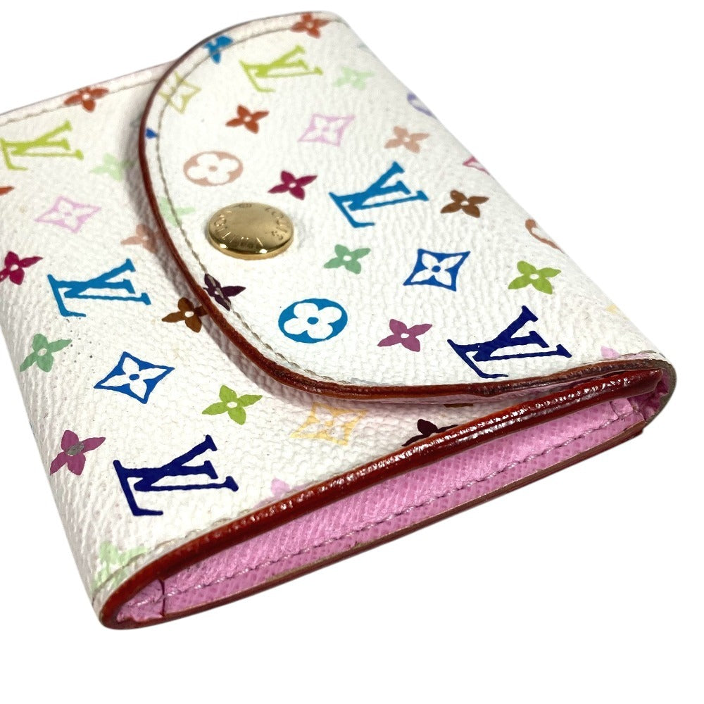 LOUIS VUITTON M66560 Monogram Multicolor Enveloppe Cartes de Visite Business Card Holder Pass Case Card Case Monogram Multicolor Canvas Women's Blanc White
