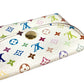 LOUIS VUITTON M66560 Monogram Multicolor Enveloppe Cartes de Visite Business Card Holder Pass Case Card Case Monogram Multicolor Canvas Women's Blanc White