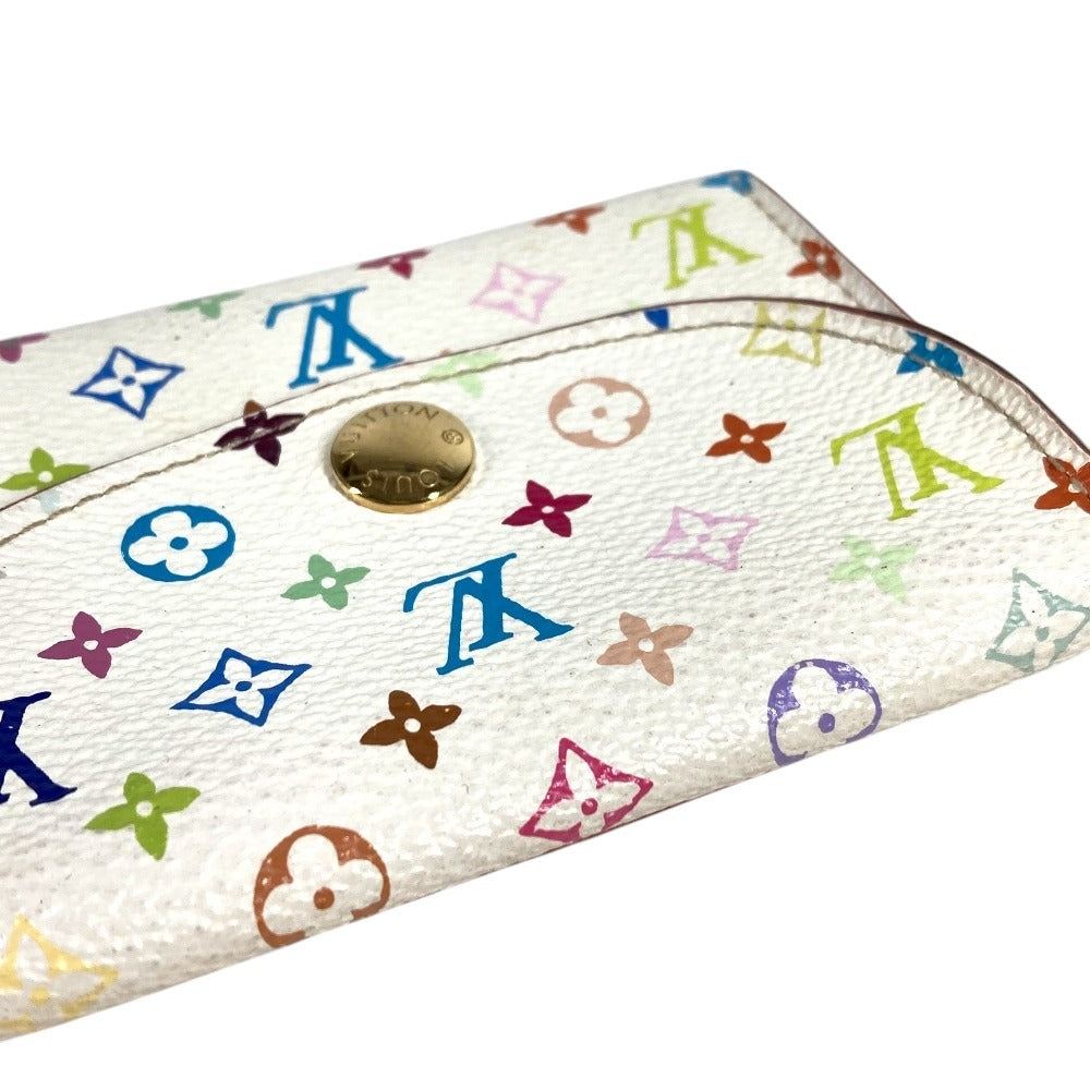 LOUIS VUITTON M66560 Monogram Multicolor Enveloppe Cartes de Visite Business Card Holder Pass Case Card Case Monogram Multicolor Canvas Women's Blanc White