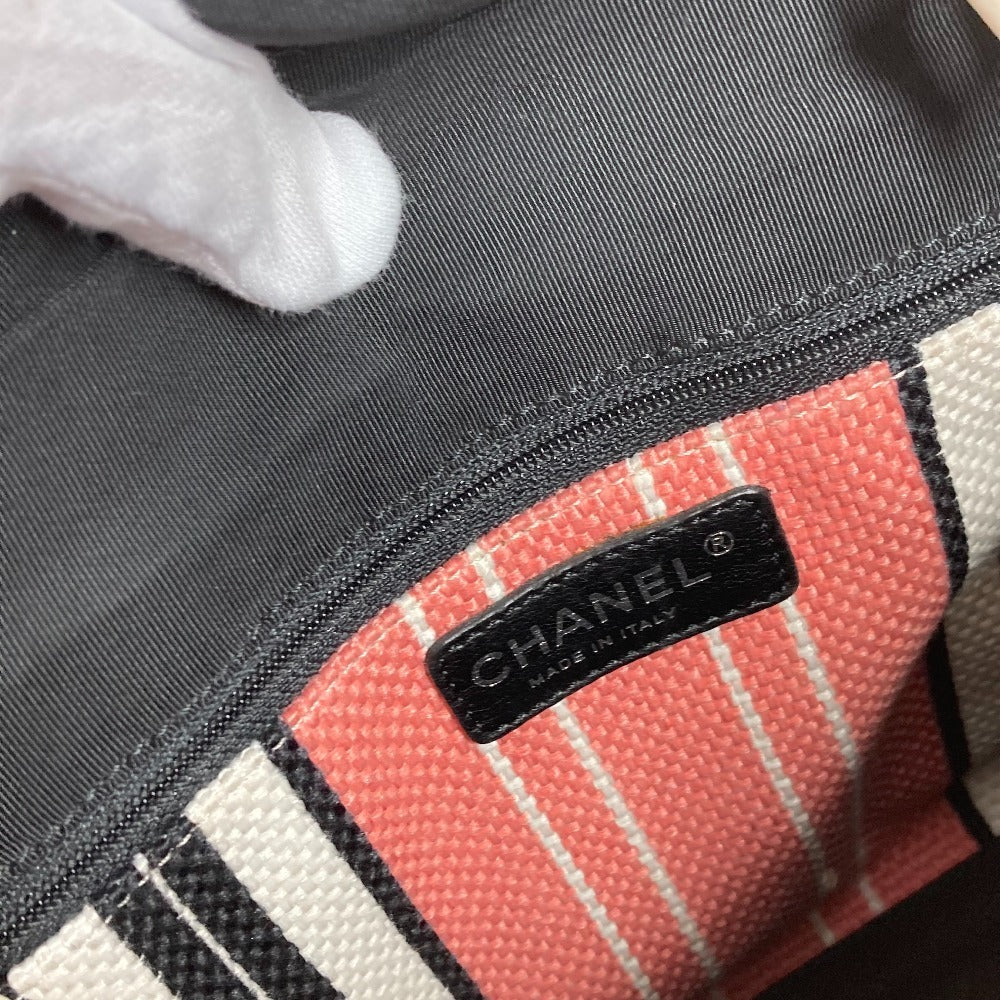 CHANEL Cruise Line CC Coco Mark Logo Shoulder Bag Tote Bag Canvas/Leather Women's Pink
