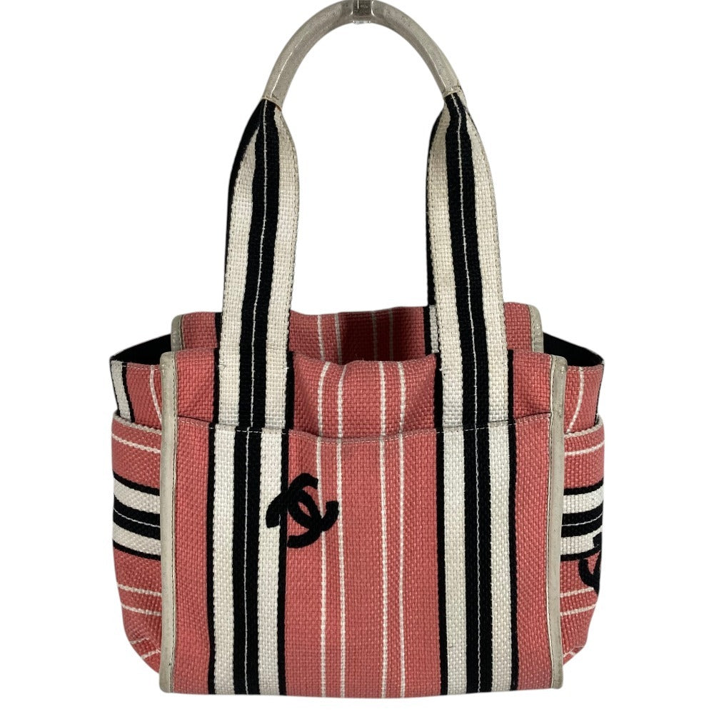 CHANEL Cruise Line CC Coco Mark Logo Shoulder Bag Tote Bag Canvas/Leather Women's Pink