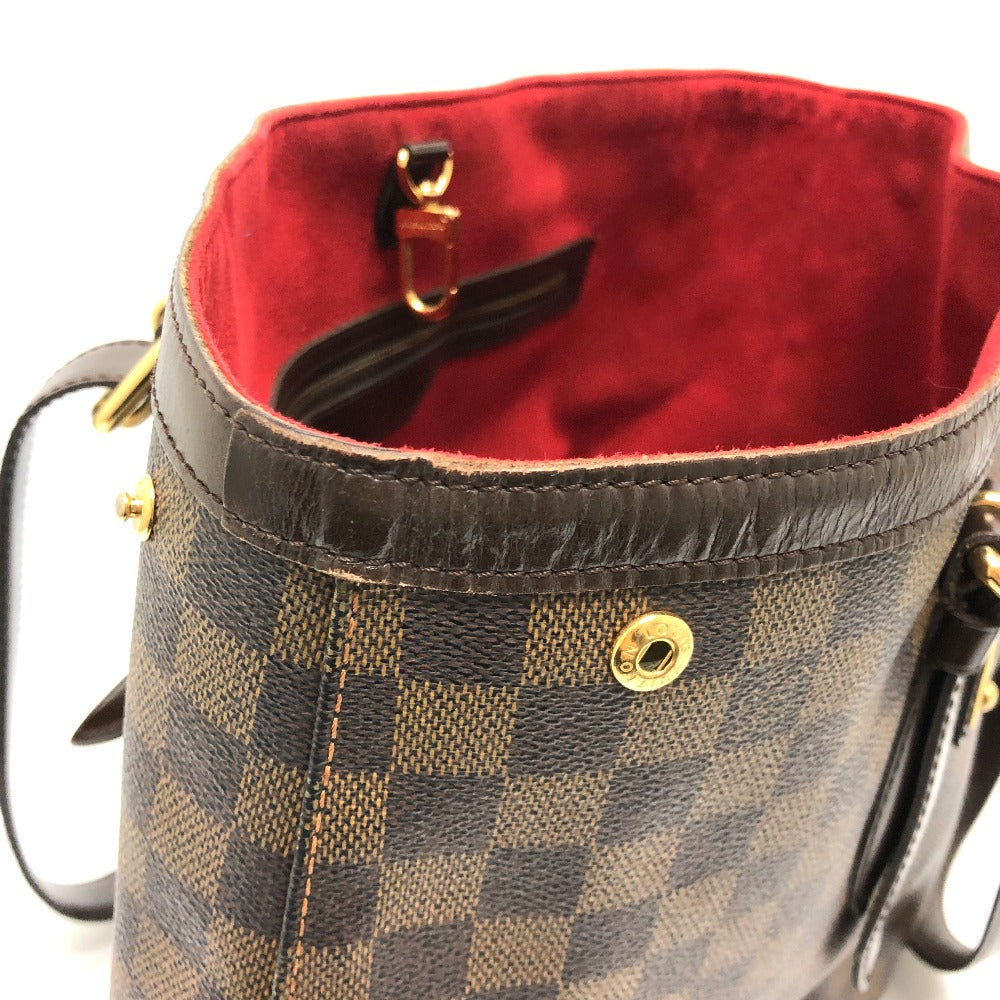 LOUIS VUITTON N51204 ダミエ ハムステッドMM ハムステッド MM トートバッグ カバン 肩掛け ショルダーバッグ ダミエキャンバス ユニセックス エベヌ ブラウン