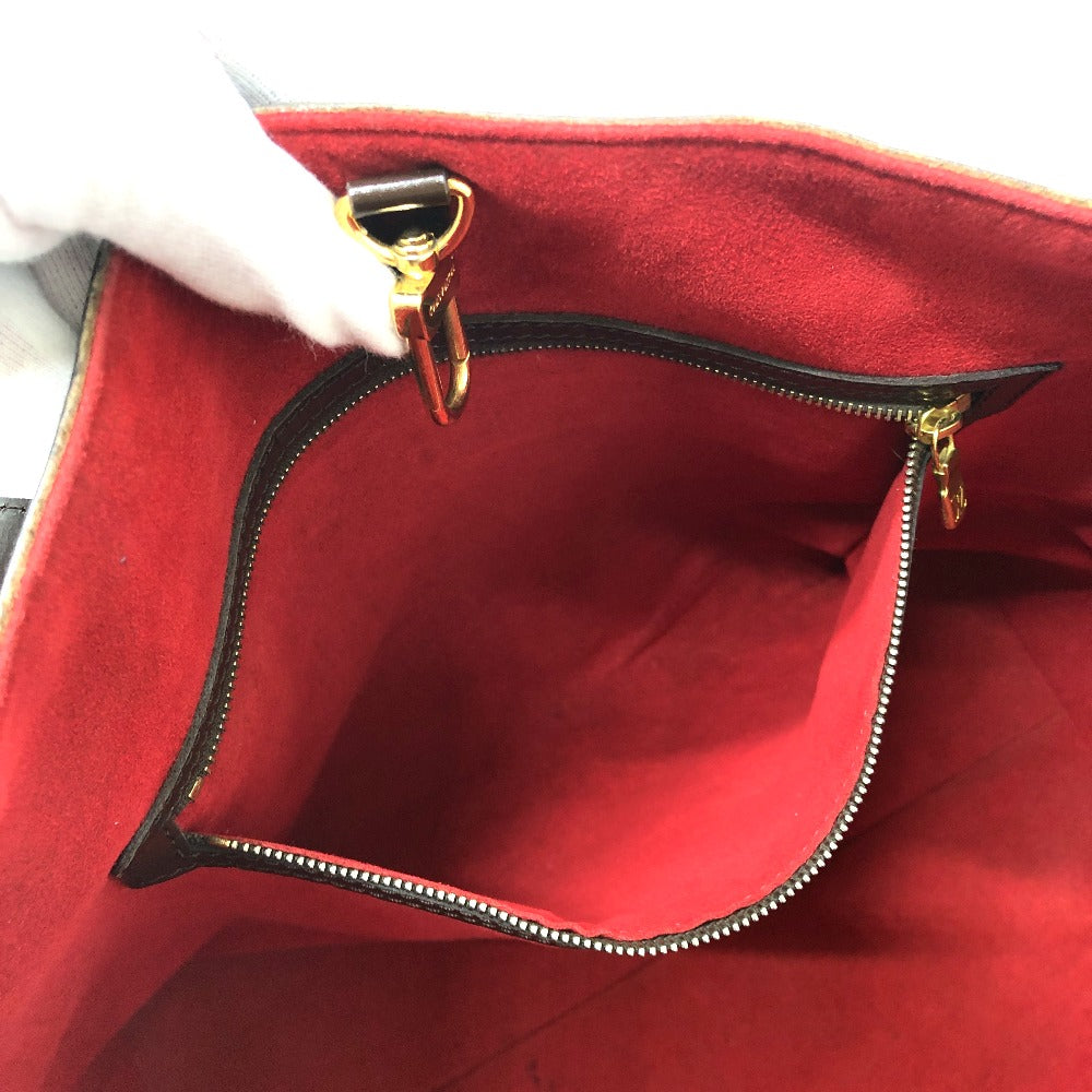 LOUIS VUITTON N51204 ダミエ ハムステッドMM ハムステッド MM トートバッグ カバン 肩掛け ショルダーバッグ ダミエキャンバス ユニセックス エベヌ ブラウン
