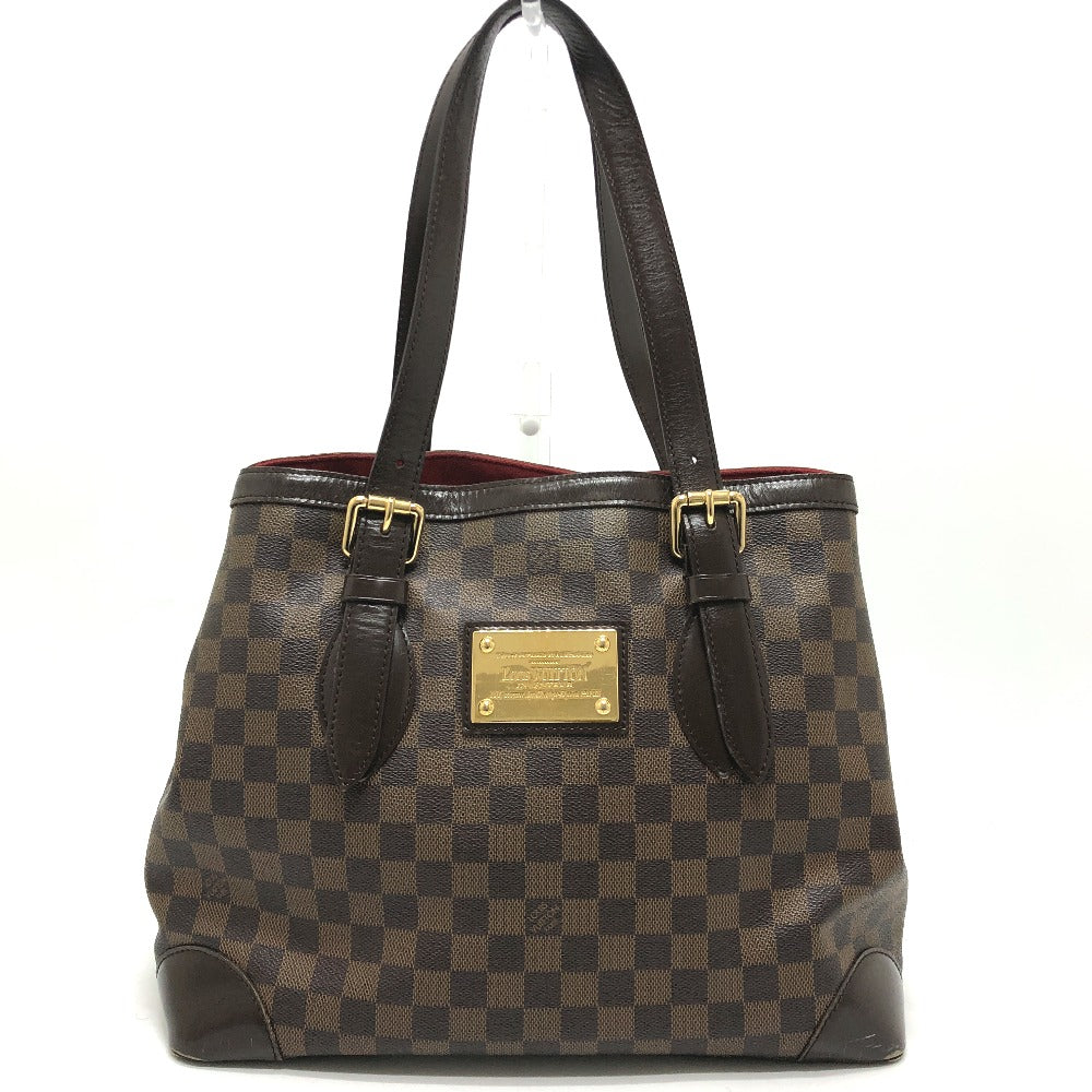 LOUIS VUITTON N51204 ダミエ ハムステッドMM ハムステッド MM トートバッグ カバン 肩掛け ショルダーバッグ ダミエキャンバス ユニセックス エベヌ ブラウン