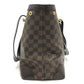 LOUIS VUITTON N51204 ダミエ ハムステッドMM ハムステッド MM トートバッグ カバン 肩掛け ショルダーバッグ ダミエキャンバス ユニセックス エベヌ ブラウン