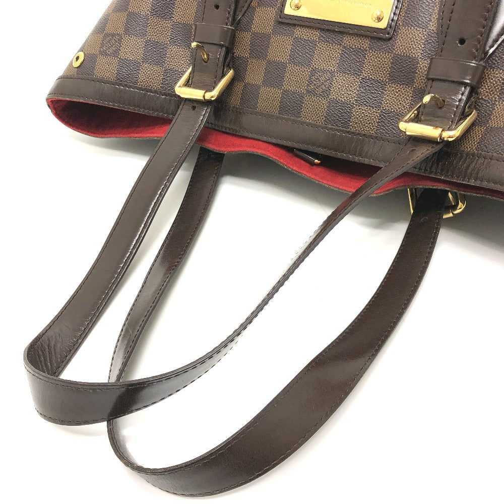 LOUIS VUITTON N51204 ダミエ ハムステッドMM ハムステッド MM トートバッグ カバン 肩掛け ショルダーバッグ ダミエキャンバス ユニセックス エベヌ ブラウン
