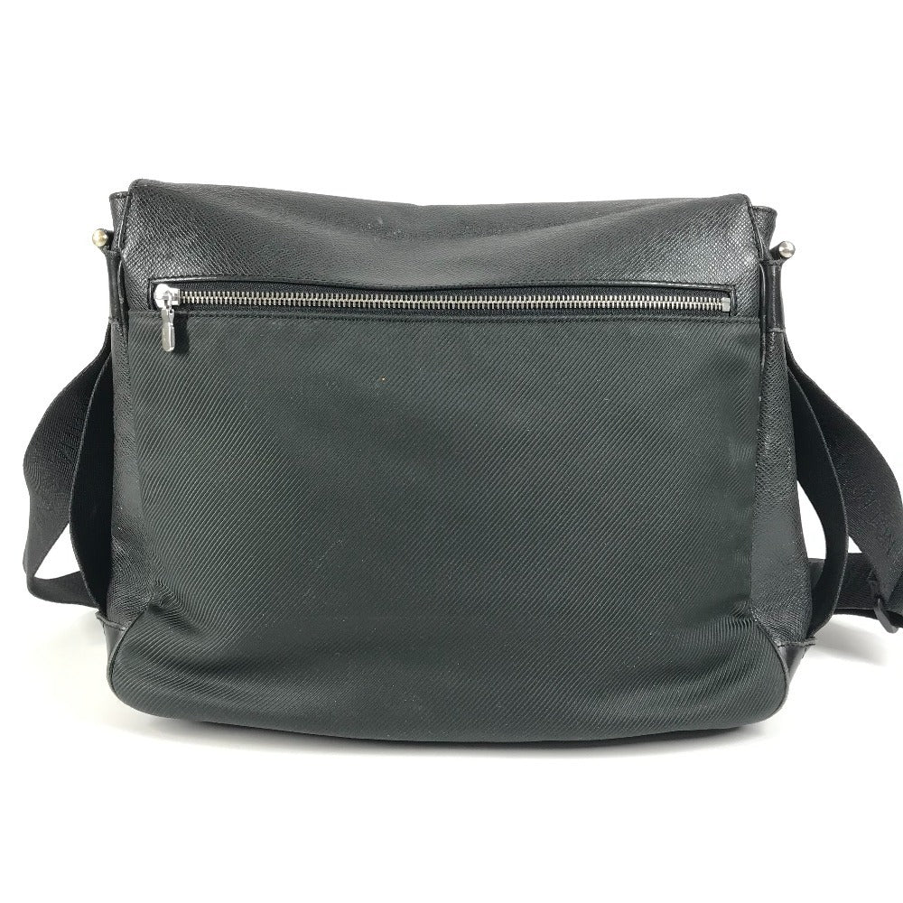 LOUIS VUITTON M30142 Taiga Victor Bag Crossbody Messenger Bag Flap Shoulder Bag Taiga Leather Unisex Noir Black