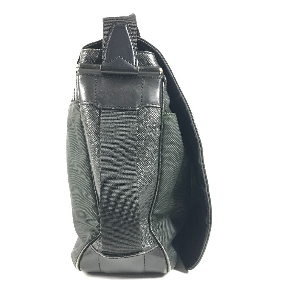 LOUIS VUITTON M30142 Taiga Victor Bag Crossbody Messenger Bag Flap Shoulder Bag Taiga Leather Unisex Noir Black