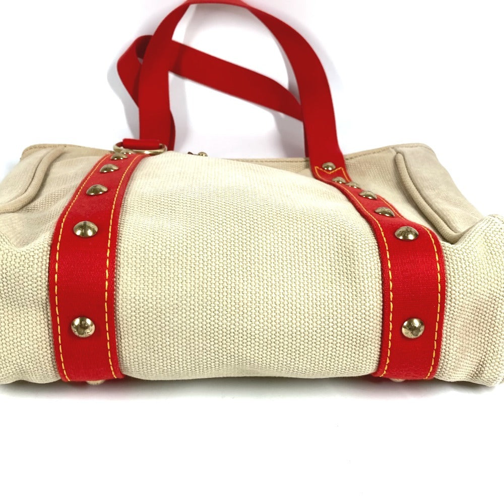 LOUIS VUITTON M40035 Antigua Cabas MM Cabas MM Bag Tote Bag Shoulder Bag Canvas Unisex Beige