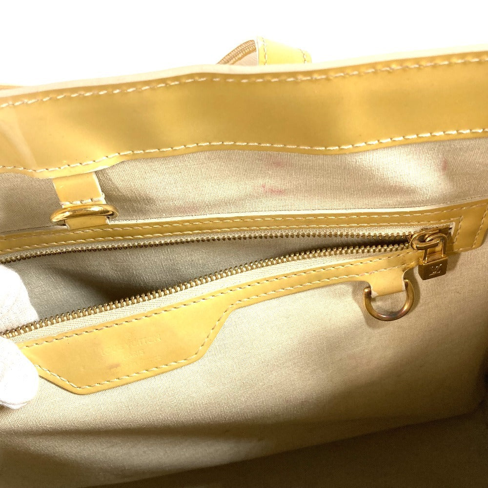 LOUIS VUITTON M91441 Monogram Vernis Wilshire MM Wilshire MM Bag Shoulder Bag Tote Bag Handbag Monogram Vernis Canvas Women's Blanc Corail Beige