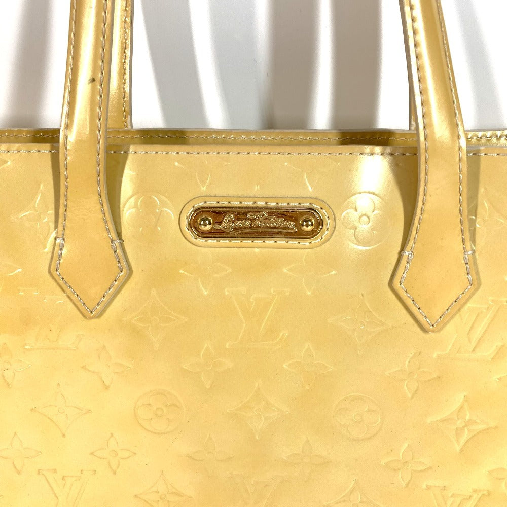 LOUIS VUITTON M91441 Monogram Vernis Wilshire MM Wilshire MM Bag Shoulder Bag Tote Bag Handbag Monogram Vernis Canvas Women's Blanc Corail Beige