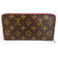 LOUIS VUITTON M95006 Monogram Cherry Porte-Monnaie Zip Long Wallet by Takashi Murakami, Round Zipper, Monogram Cherry Canvas, Women's, Brown
