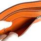 HERMES ジップザック Wジップ フラットポーチ カードケース 小銭入れ 財布 コインケース ポーチ シェーブル ユニセックス オレンジ