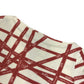HERMES Allover Pattern Logo Bolduc Ribbon Apparel Top Three-Quarter Sleeve Other Top Rayon Women's Red