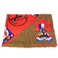LOUIS VUITTON MP1941 Kansai Yamamoto Monogram Etole Kabuki Sticker Large Stole Shawl Silk Unisex Beige