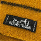 HERMES Rocabar Wool Scarf, Unisex, Yellow