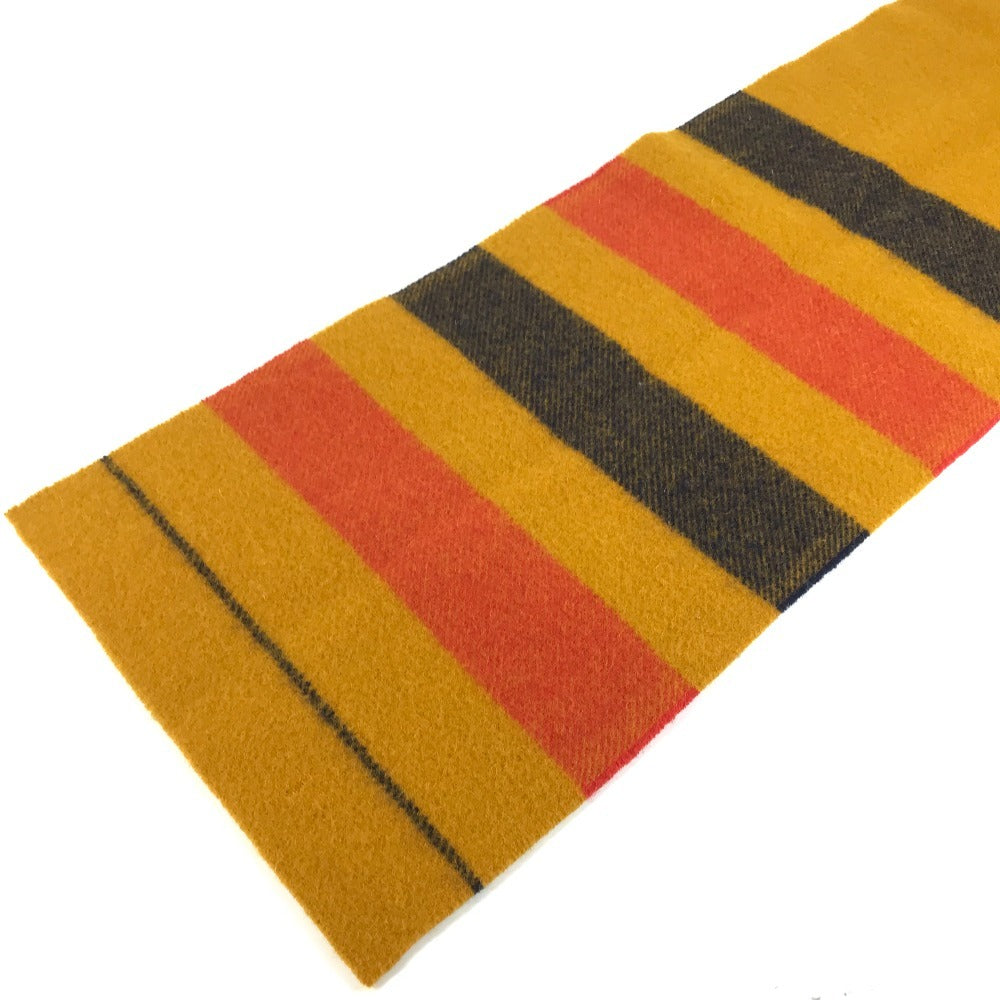 HERMES Rocabar Wool Scarf, Unisex, Yellow