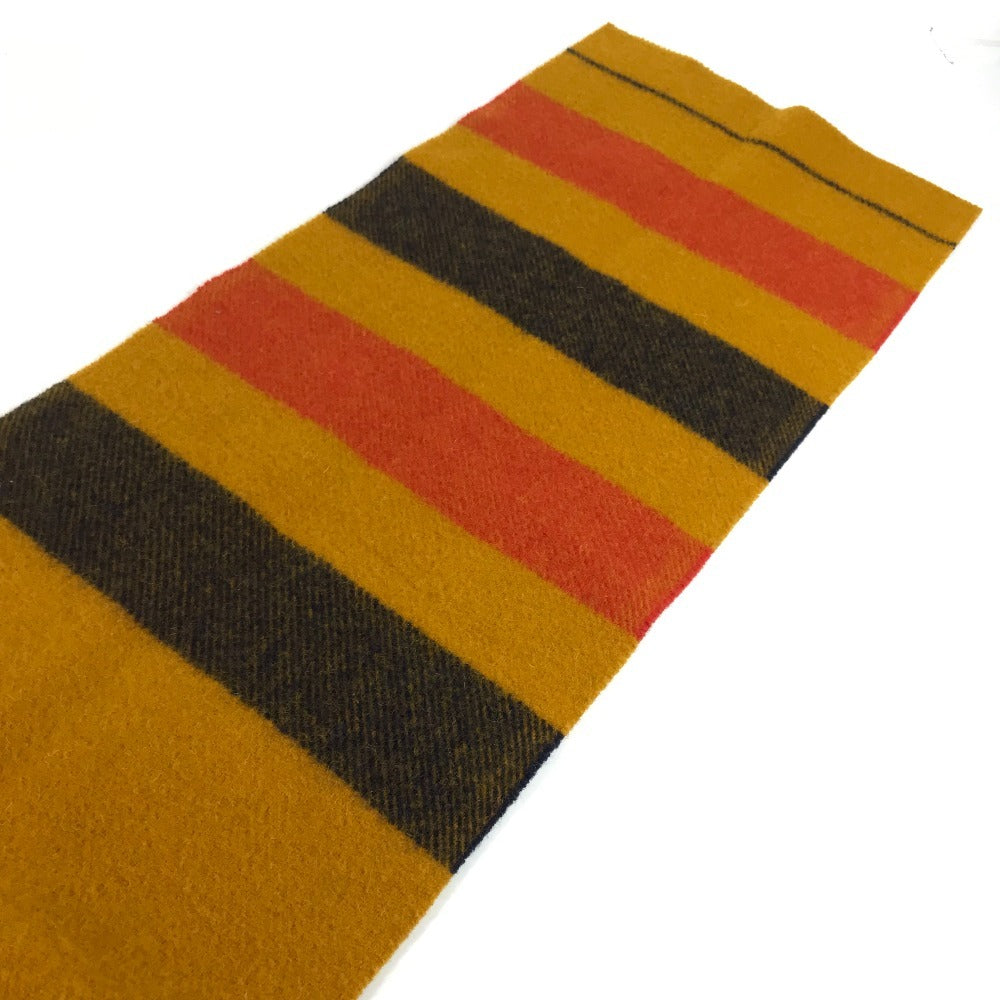HERMES Rocabar Wool Scarf, Unisex, Yellow