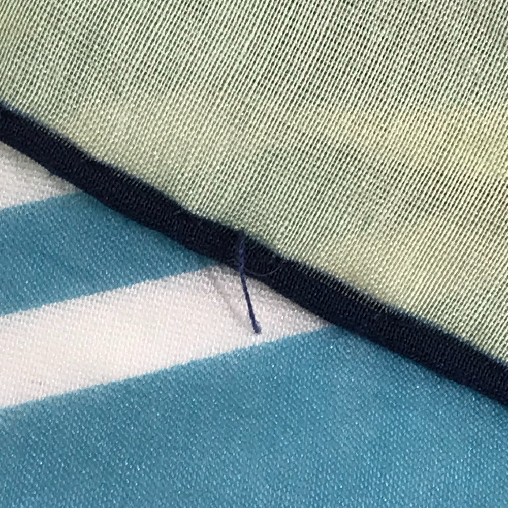 LOUIS VUITTON M75721 Large Shawl Logo Scarf Stole Cotton Unisex Blue