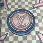 LOUIS VUITTON M73375 ダミエアズール スカーフ ハンカチ スカーフ コットン ユニセックス ホワイト