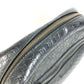 GUCCI 419775 Guccissima GG Logo Clutch Bag/Pouch with Handle/Second Bag/Shimmer Leather/Unisex Black