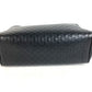 GUCCI 419775 Guccissima GG Logo Clutch Bag/Pouch with Handle/Second Bag/Shimmer Leather/Unisex Black