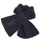 LOUIS VUITTON M96755 Scarf Only LV Mini Cable Knit Tippet Scarf Wool Unisex Navy