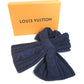 LOUIS VUITTON M96755 Scarf Only LV Mini Cable Knit Tippet Scarf Wool Unisex Navy