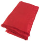 LOUIS VUITTON Monogram Large Apparel Accessory Stole Fringe Muffler Shawl Wool Unisex Red