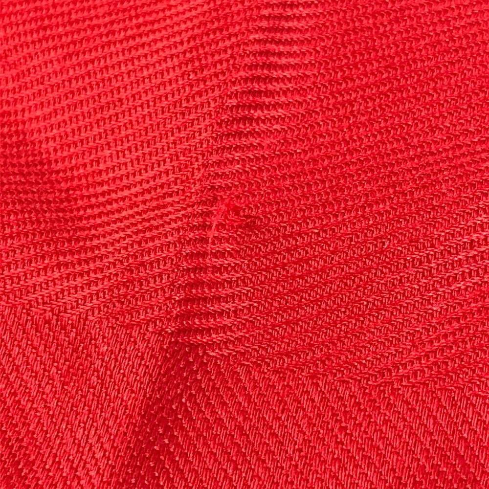 LOUIS VUITTON Monogram Large Apparel Accessory Stole Fringe Muffler Shawl Wool Unisex Red