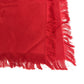 LOUIS VUITTON Monogram Large Apparel Accessory Stole Fringe Muffler Shawl Wool Unisex Red
