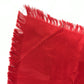 LOUIS VUITTON Monogram Large Apparel Accessory Stole Fringe Muffler Shawl Wool Unisex Red
