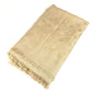 LOUIS VUITTON Monogram Large Apparel Accessory Stole Fringe Muffler Shawl Wool Unisex Beige