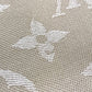 LOUIS VUITTON Monogram Large Apparel Accessory Stole Fringe Muffler Shawl Wool Unisex Beige