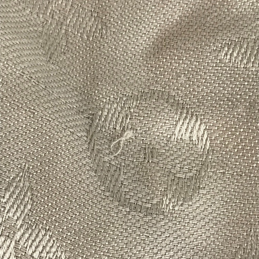 LOUIS VUITTON M71336 Monogram Shawl Monogram Large Apparel Accessory Stole Fringe Muffler Shawl Wool Unisex Beige
