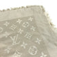 LOUIS VUITTON M71336 Monogram Shawl Monogram Large Apparel Accessory Stole Fringe Muffler Shawl Wool Unisex Beige