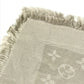 LOUIS VUITTON M71336 Monogram Shawl Monogram Large Apparel Accessory Stole Fringe Muffler Shawl Wool Unisex Beige