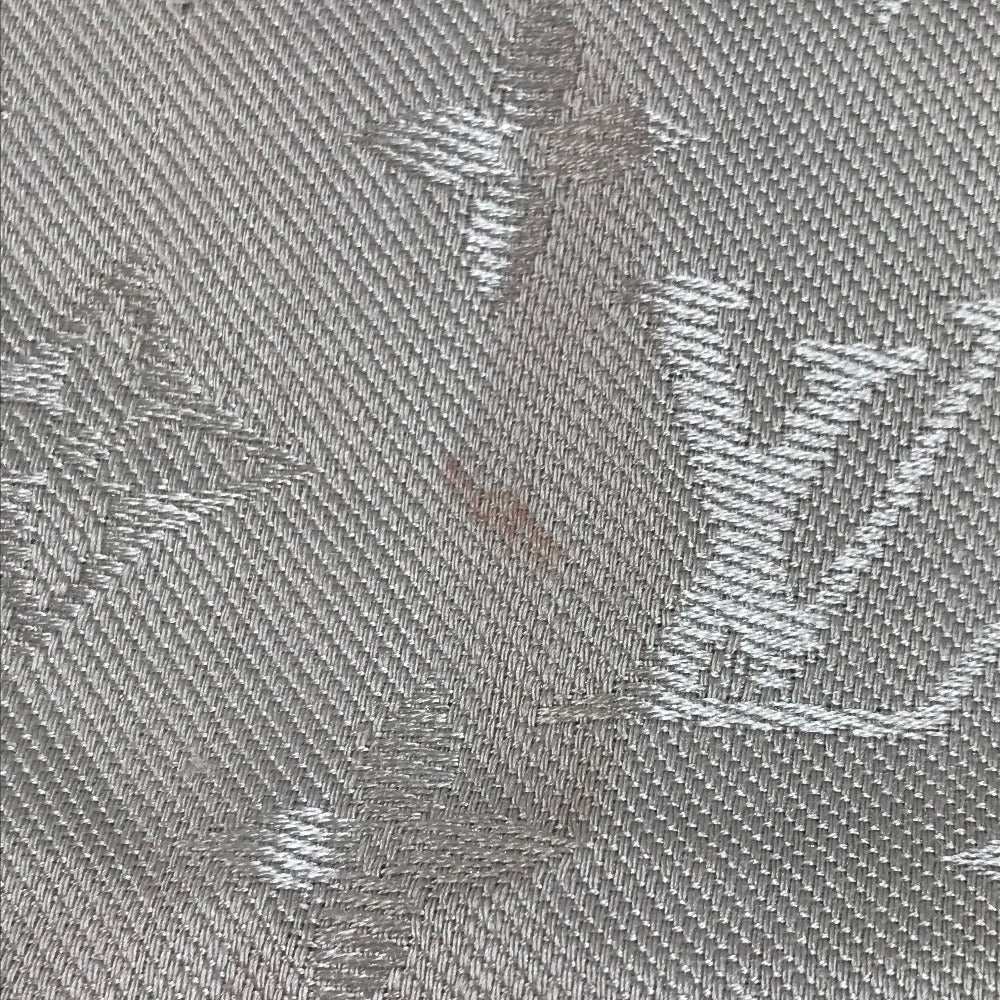 LOUIS VUITTON M71336 Monogram Shawl Monogram Large Apparel Accessory Stole Fringe Muffler Shawl Wool Unisex Beige