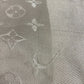 LOUIS VUITTON M71336 Monogram Shawl Monogram Large Apparel Accessory Stole Fringe Muffler Shawl Wool Unisex Beige