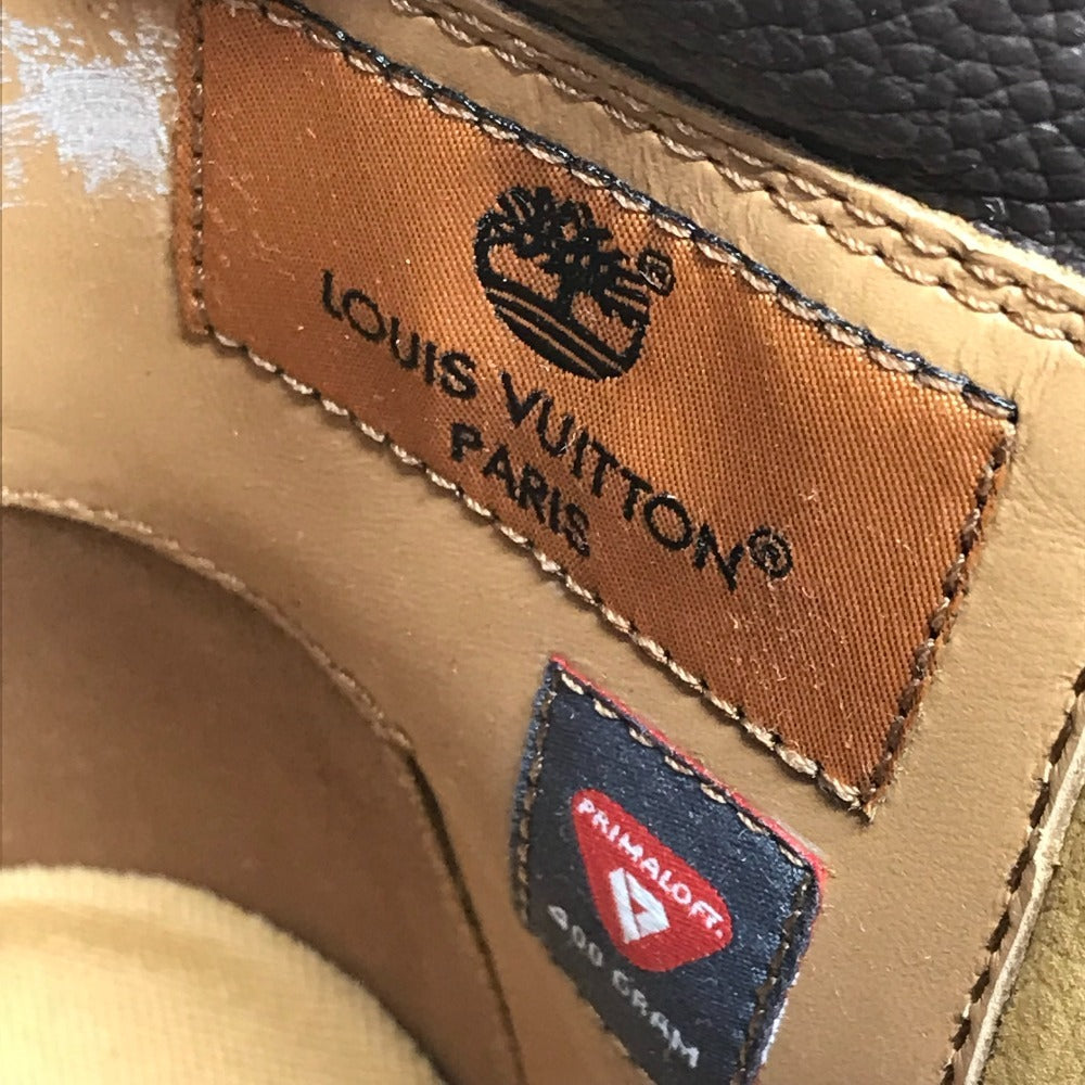 LOUIS VUITTON LV × Timberland Ankle Boots Shoes Monogram Boots Men's Beige